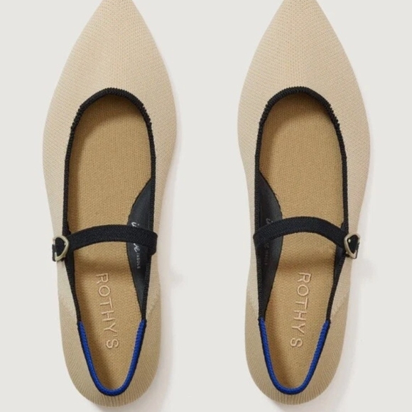 Rothy's Shoes - Rothy's Tan and Black Women's Flats